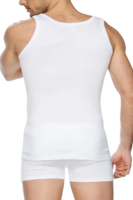 Pamuklu 6lı Paket Erkek Atlet Güryıldız 24001 - Beyaz