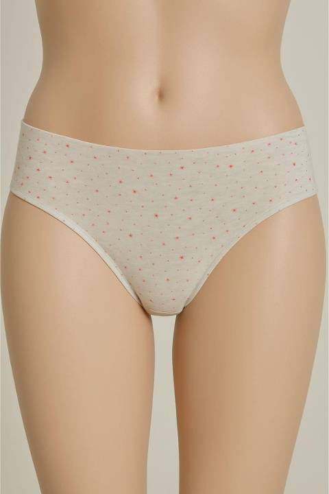 Yüksek Bel Destekli Kadın Külot Mor Anı 1 - Çok Renkli