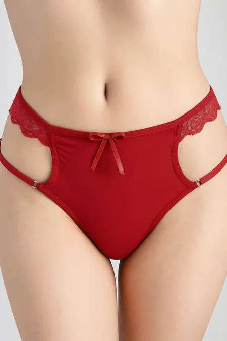 Venlisa Pencere Dekolteli Kırmızı Fantazi Body Venlisa 6400