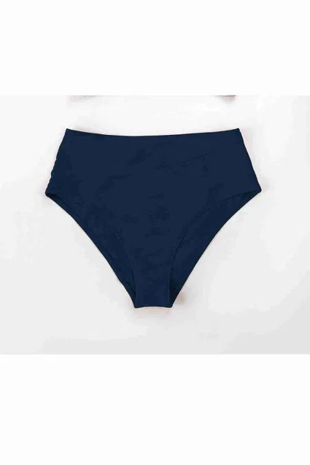 Yüksek Bel Bikini Altı Lacivert Angelsin MS42008 Lacivert - Lacivert