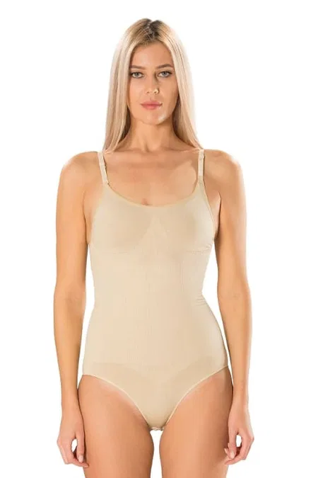 Duble Etkili Yüksek Bel Korse Body FormActive 1040 - Ten