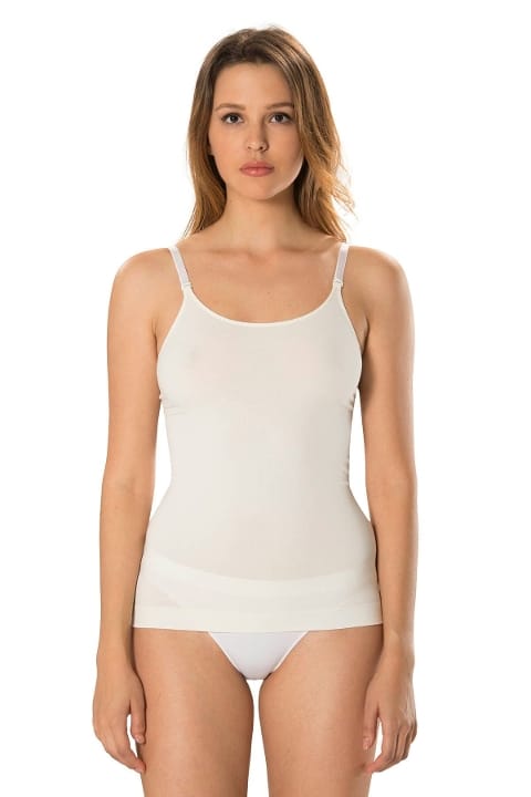 Yüksek Pamuklu Uzun Boy Kadın Atlet FormActive 1310 - Beyaz