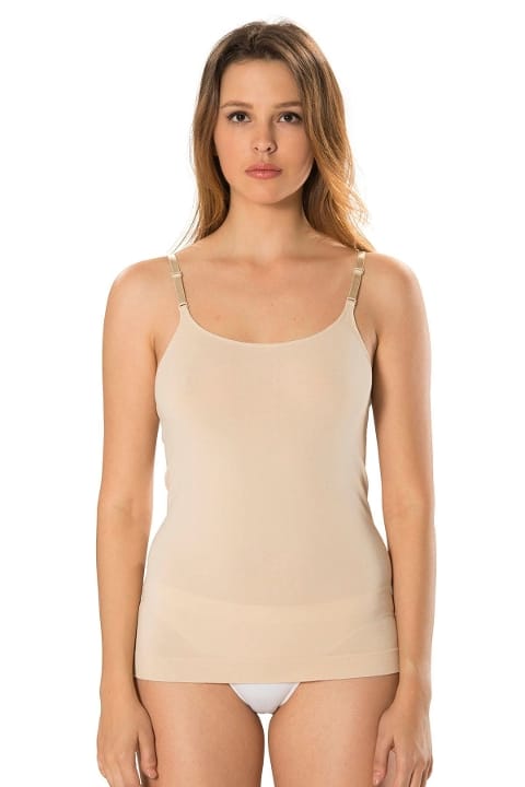 Yüksek Pamuklu Uzun Boy Kadın Atlet FormActive 1310 - Ten