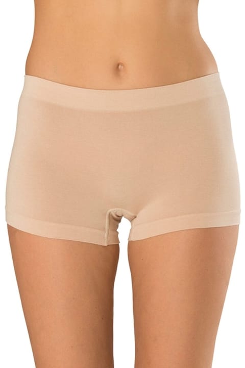 Dikişsiz Yüksek Bel Boxer Kadın Külot FormActive 1300 - Ten