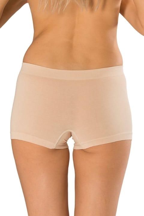 Dikişsiz Yüksek Bel Boxer Kadın Külot FormActive 1300 - Ten