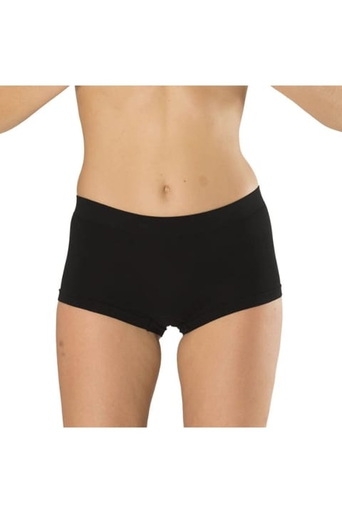 Dikişsiz Yüksek Bel Boxer Kadın Külot FormActive 1300 - Siyah