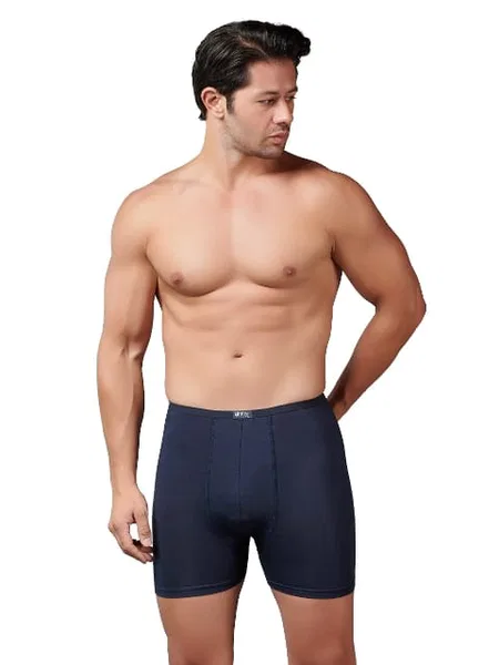 Bambu Elastan İnce Bel Erkek Antrasit Boxer Gümüş 8007 - Antrasit