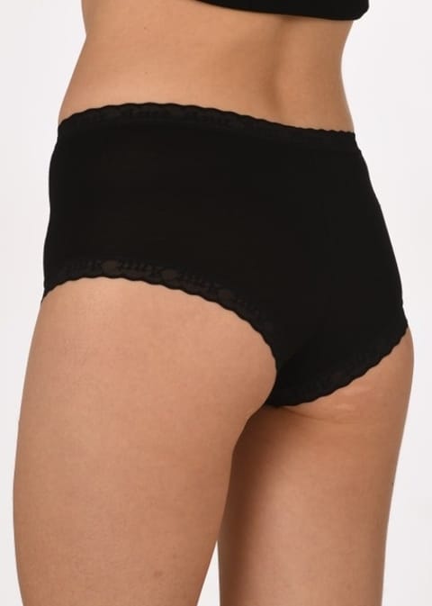 Yüksek Bel Destekli Bambu Kadın Şort Külot Anıt 3888 - 2