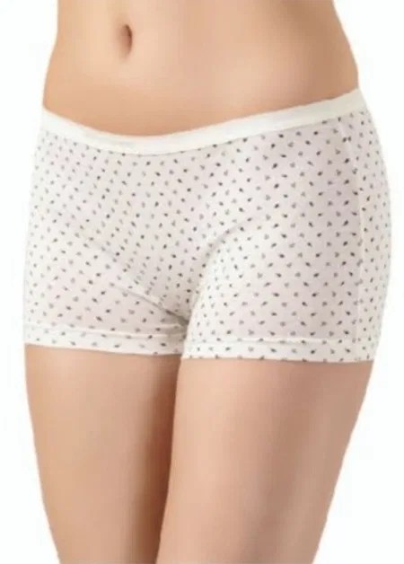 Yüksek Bel Baskılı Boxer 4 Lü Paket Mor Öztaş 2853 - Asorti