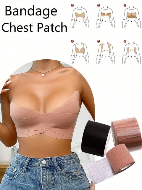 Dekolte Göğüs Bandı (5 cm / 5 m) Beleng 1002 - Ten