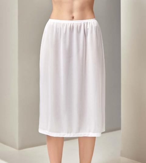 Diz Altı Jarse Kadın Jüpon Berrak 11006 