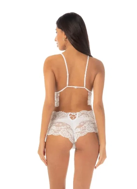 Beyaz Dantel Büstiyer Takım Kadın Loomerie 821 - Beyaz