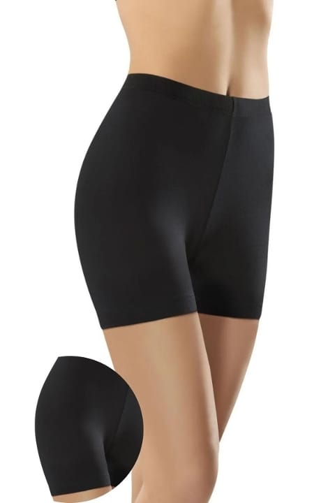 Yüksek Bel Esnek Biker Tayt Anıt 3194 - Siyah