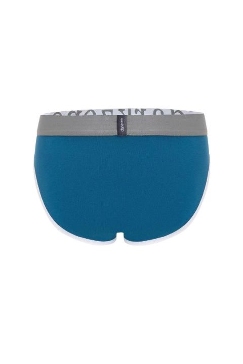 Geniş Lastikli Biyeli Petrol Mavisi Erkek Slip Darkzone 6808 - 2