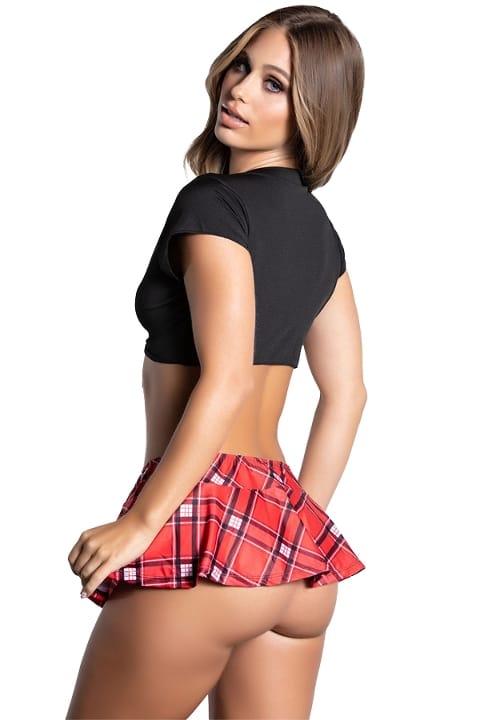 Bordo Ekose Detaylı Fantezi Kostüm SHE 2119 - Bordo