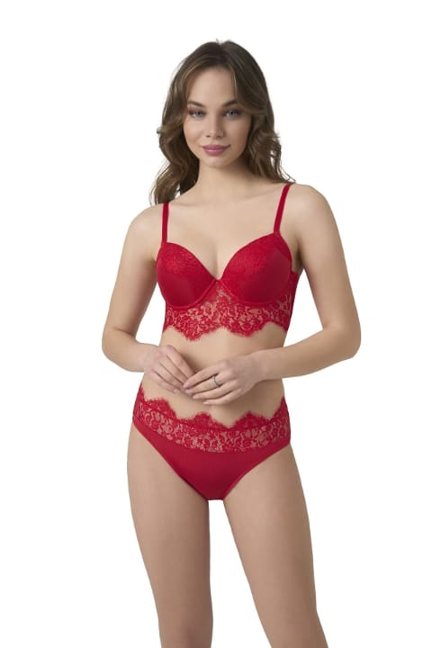 Büşra Dantelli Balenli Destekli Sütyen Takım Büşra 314 - Görsel 3