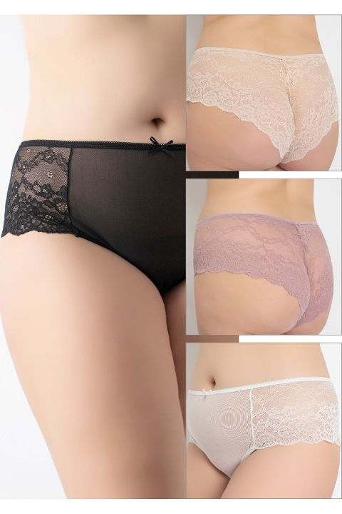 Dantelli Yüksek Bel Bikini Külot  Confeo 804-516