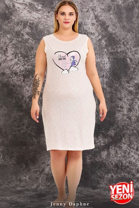 Büyük Beden Lacivert 2li Gecelik Sabahlık Takımı Lady 19233 - Lacivert