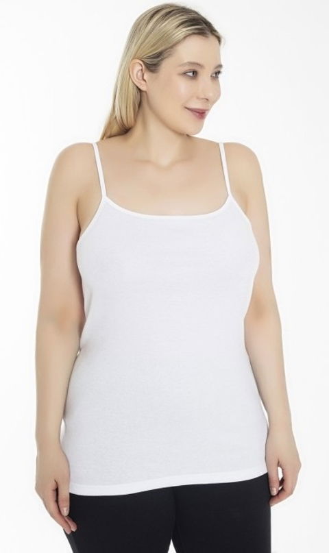 Yüksek Pamuk Oranı İnce Askılı Kadın Atlet Öztaş 2031