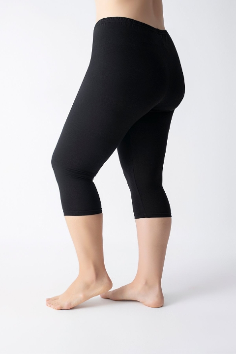 Yüksek Bel Modal Kadın Tayt Confeo 801 - Siyah