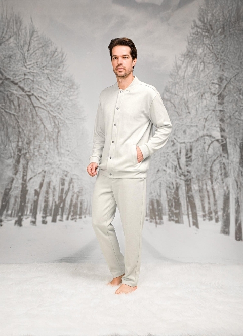 Pamuklu Cepli Uzun Kollu Erkek Pijama Takımı Doreanse 26K4593