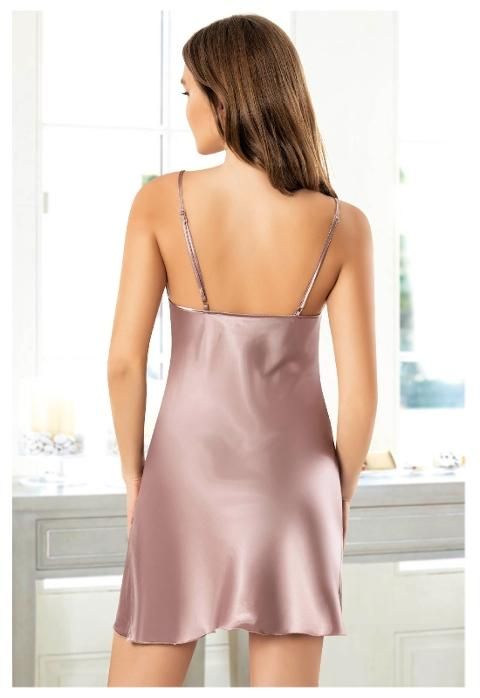 Göğüs Dekolteli Vizon Saten Gecelik Miss Laris 2130 - 2