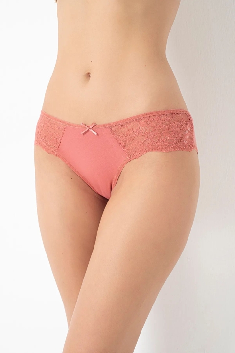 Yüksek Bel Destekli Kadın Bikini Külot Mor Confeo 804 - Görsel