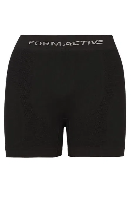 Dikişsiz Microfiber Likralı Erkek Boxer Siyah FormActive 4400 - Siyah