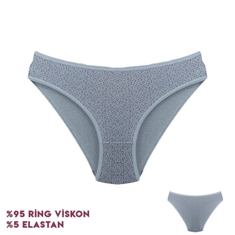 Yüksek Bel Destekli Bikini Külot Bej Dondeza 164