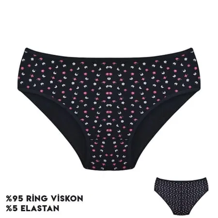 Desenli Yüksek Bel Külot Dondeza 264