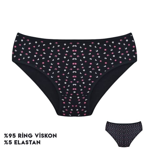 Desenli Yüksek Bel Külot Dondeza 264 - Görsel