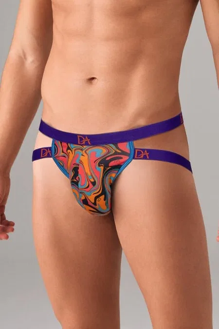 Ebru Desenli Modal Pamuklu Jockstrap String Doreanse 1092 - Ebruli Desen