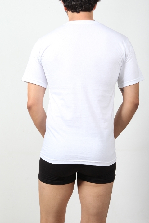 Amerikan Yaka Erkek Erkek Fanila DoReMi 002-000103 - Beyaz