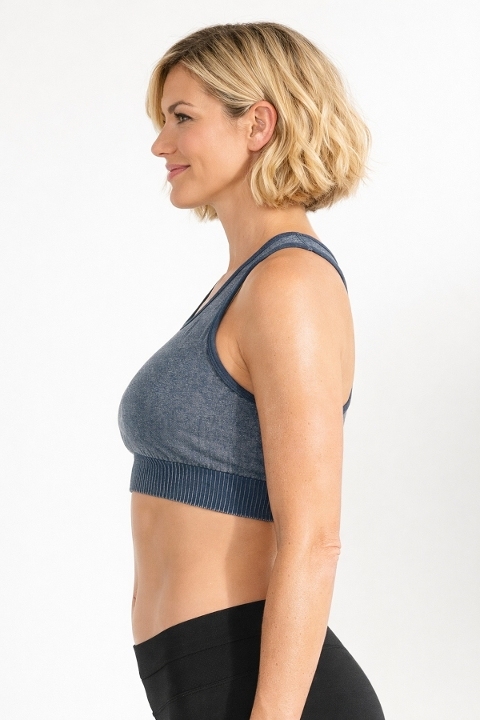 Dikişsiz Fitilli Yüzücü Sırt Büstiyer DoReMi 125-015388 - BLUE