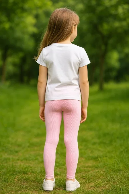 Seamless Pembe Kız Çocuk Tayt DoReMi 002-001148 - Pembe