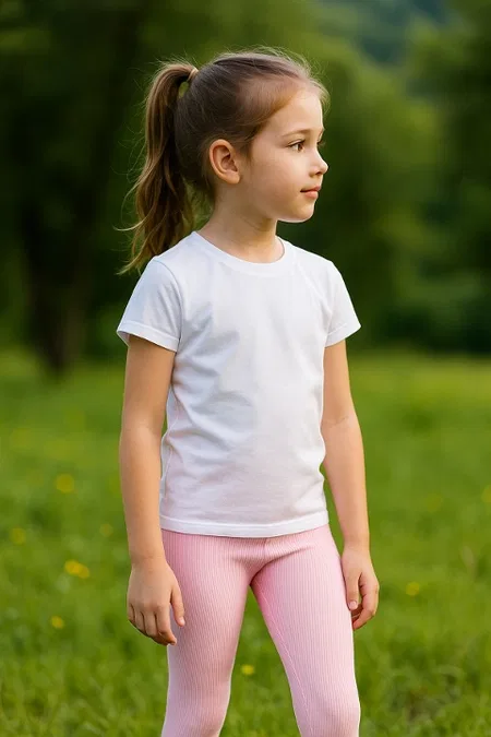 Seamless Pembe Kız Çocuk Tayt DoReMi 002-001148 - Pembe