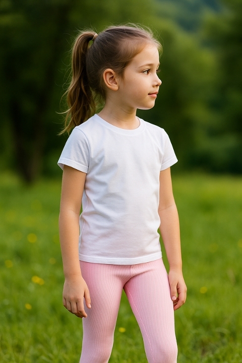 Seamless Pembe Kız Çocuk Tayt DoReMi 002-001148 - Pembe