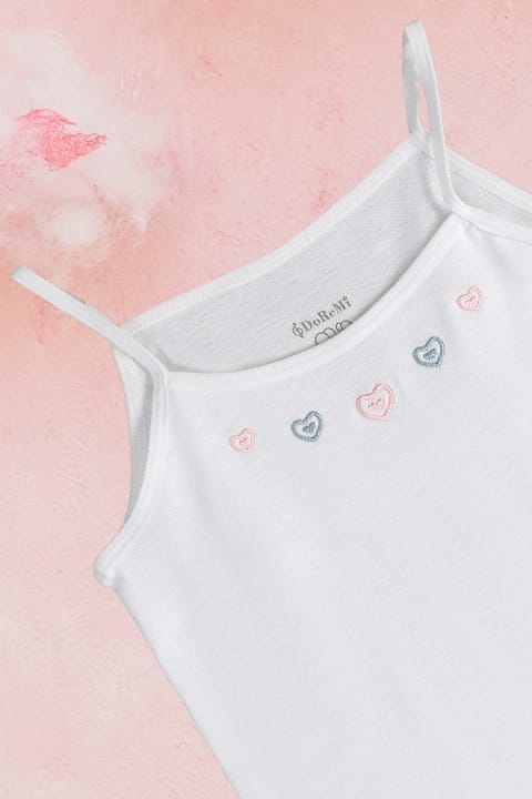 DoReMi %100 Pamuk İnce Askılı Kız Çocuk Atlet 002-221223