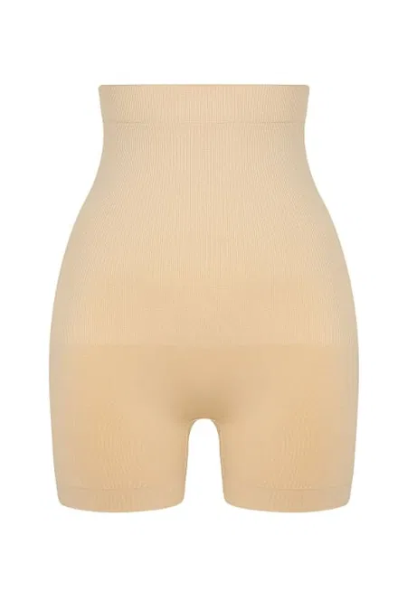 Dikişsiz Kademeli Kompresyon Toparlayıcı Mini Boxer Korse FormActive 1055 - Ten