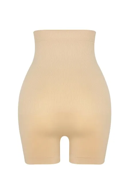 Dikişsiz Kademeli Kompresyon Toparlayıcı Mini Boxer Korse FormActive 1055 - Ten