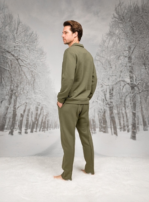 Düğmeli Cepli Uzun Kollu Erkek Pijama Takımı Doreanse 26K4592 - 2