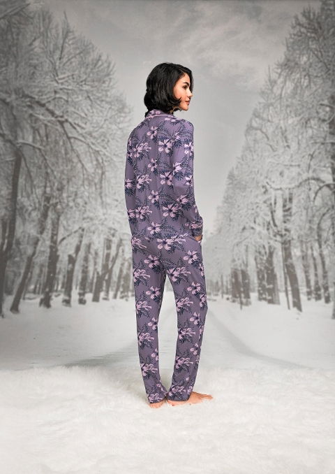Çiçekli Pamuklu Kadın Pijama Takım Doreanse 26K4107 - 2