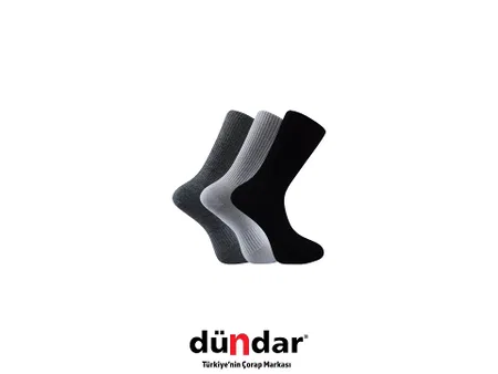 Koku Önleyici Dikişsiz Spor Çorap 12'li Dündar 4230 - Asorti