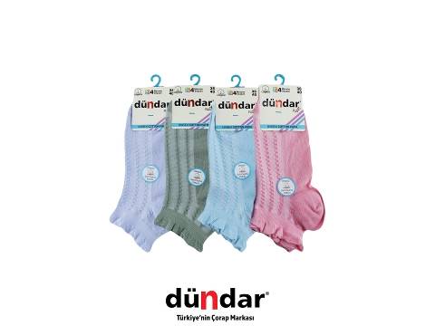 Dikişsiz Yıkamalı Kadın Patik Çorap 40 Denye Mor Dündar 4308-15 - Asorti