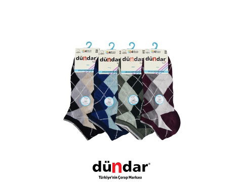 Dikişsiz Mor Kadın Patik Çorap Dündar 4308 - 2