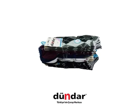 Dikişsiz Mor Kadın Patik Çorap Dündar 4308 - Asorti
