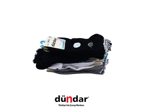 Dikişsiz Yapı Mor Kadın Patik Çorap Dündar 4308 - Asorti