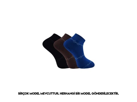 Dündar Çorap Havlu Termal Dikişsiz Kadın Patik Çorap 12'li Dündar 5954 - Görsel 3