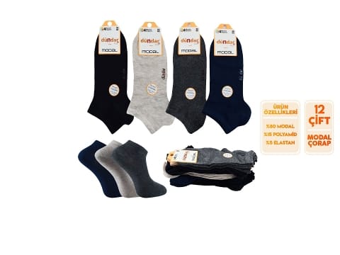 Dikişsiz Yıkamalı Kokulu Bayan Patik Çorap Mor Dündar 4506