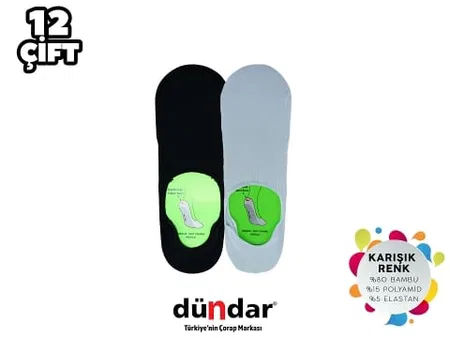 Dündar Çorap Kokulu Dikişsiz Bambu Erkek Babet Çorap Dündar 5541 - Görsel 2